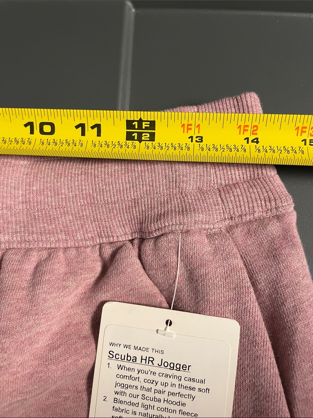 lululemon Scuba HR Mauve Pink Jogger Sweatpants NWT, size 8 - Picture 10 of 13